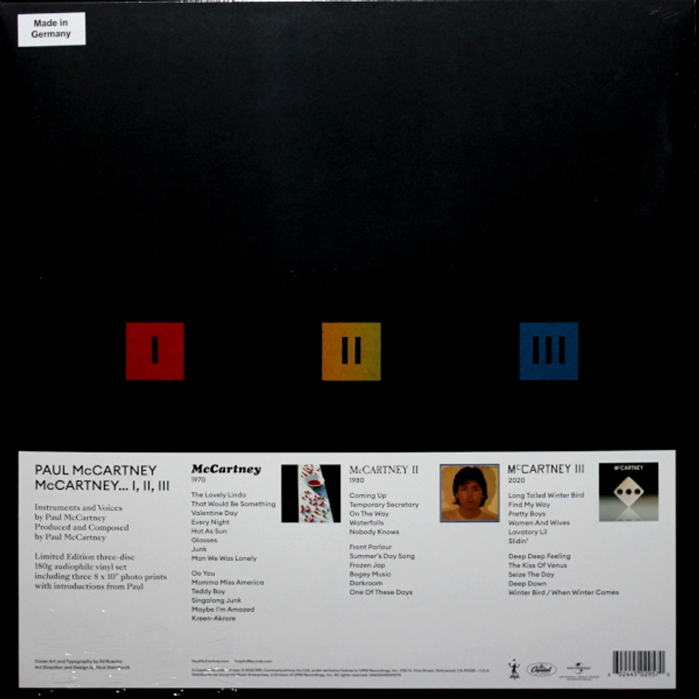 Paul McCartney / McCartney I II III (3LP)