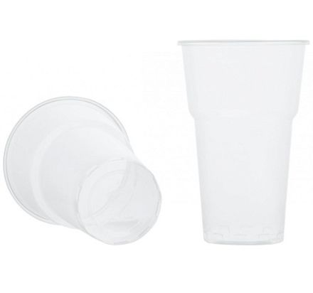 Стаканы пластиковые 500мл 6,3г ПП прозрачные (50/1000шт)