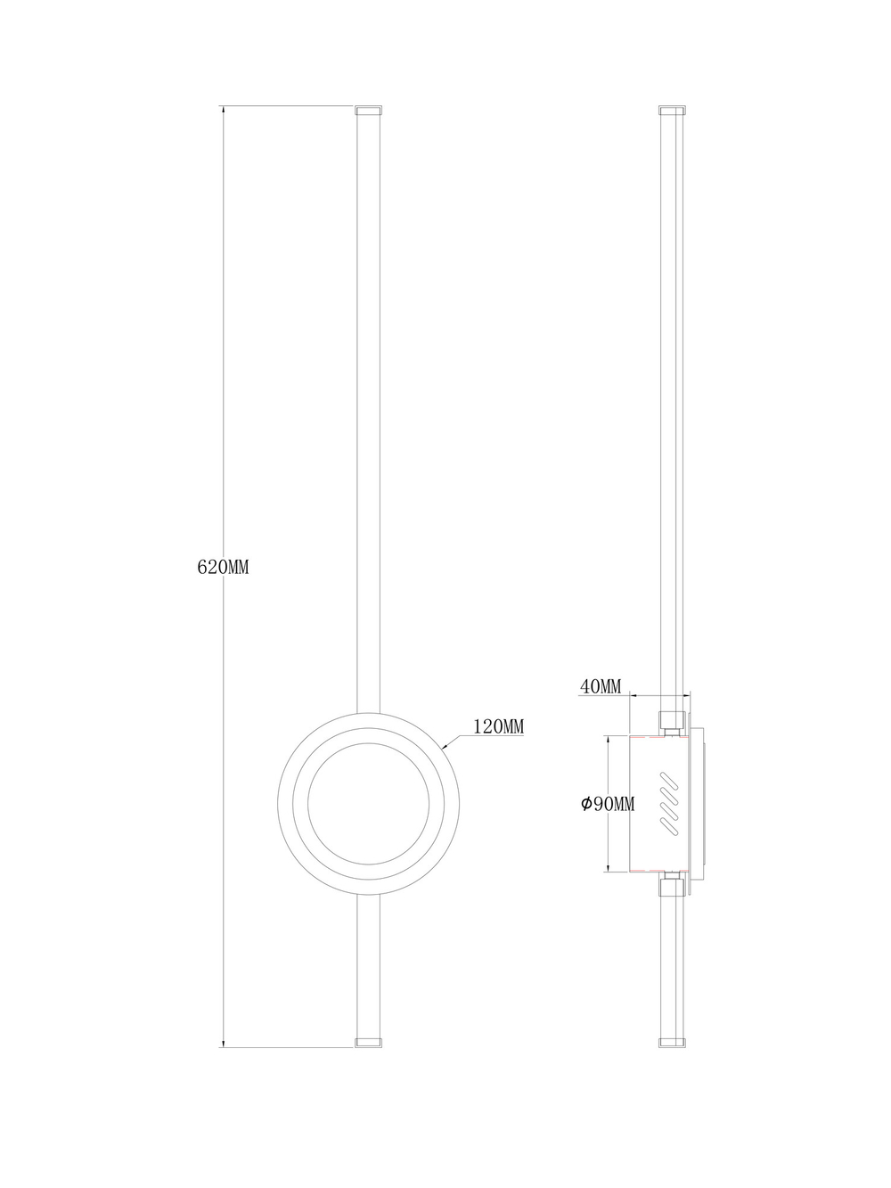 Настенный светильник (бра) Freya FR6090WL-L18B