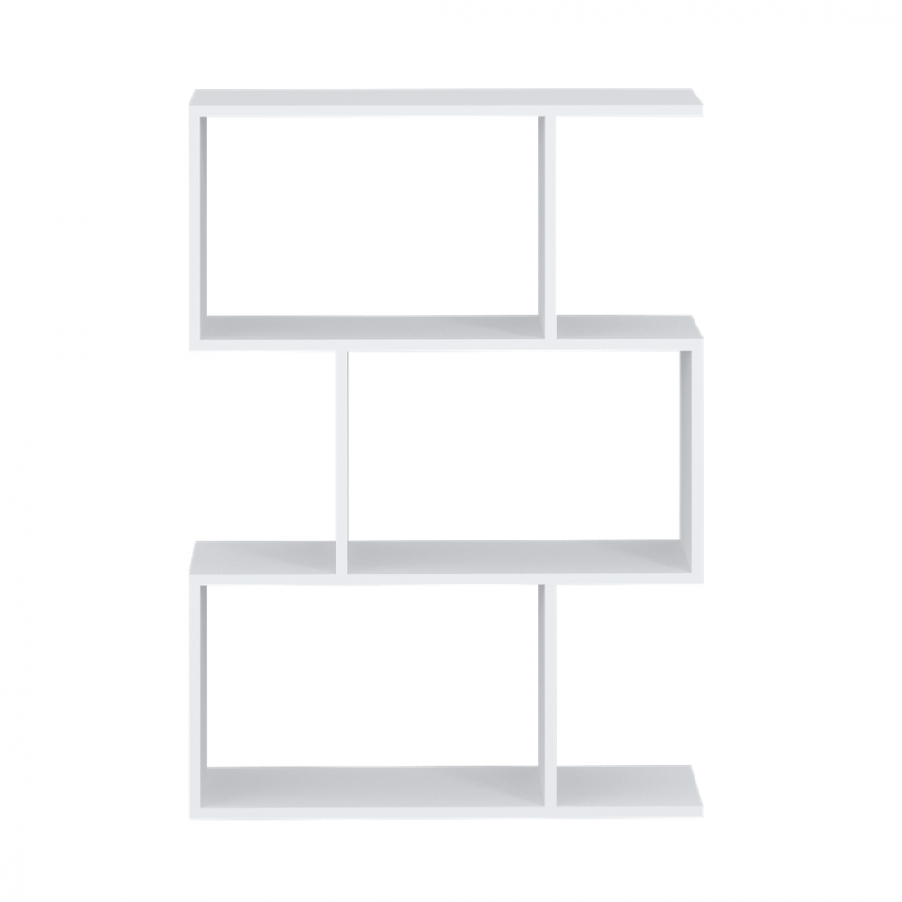 Стеллаж открытый мини Париж (белый), МФ 1+1