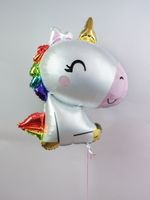 AN Шар фигура "Единорог малыш сатин" 27"/68 см х 29"/73 см (БГ-30)