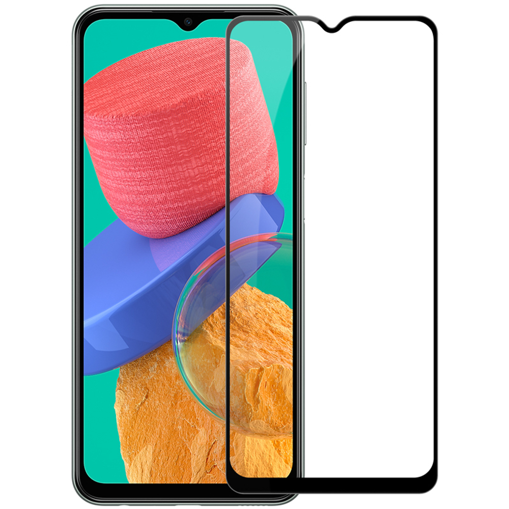 Закаленное стекло 6D с олеофобным покрытием для Samsung Galaxy A13, M23, M33, A23, черные рамки, G-Rhino