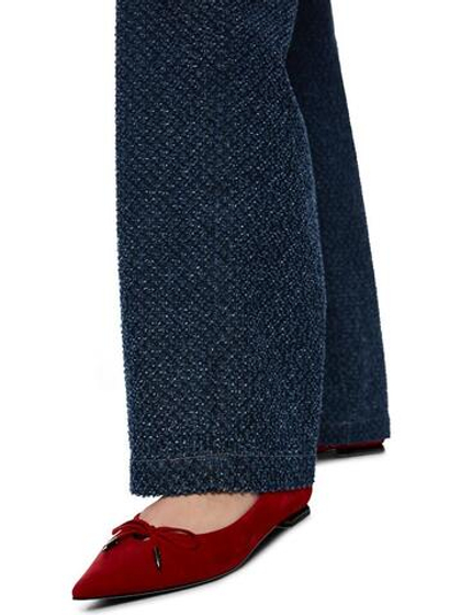 Marc Cain Джинсы из фактурного денима с бахромой