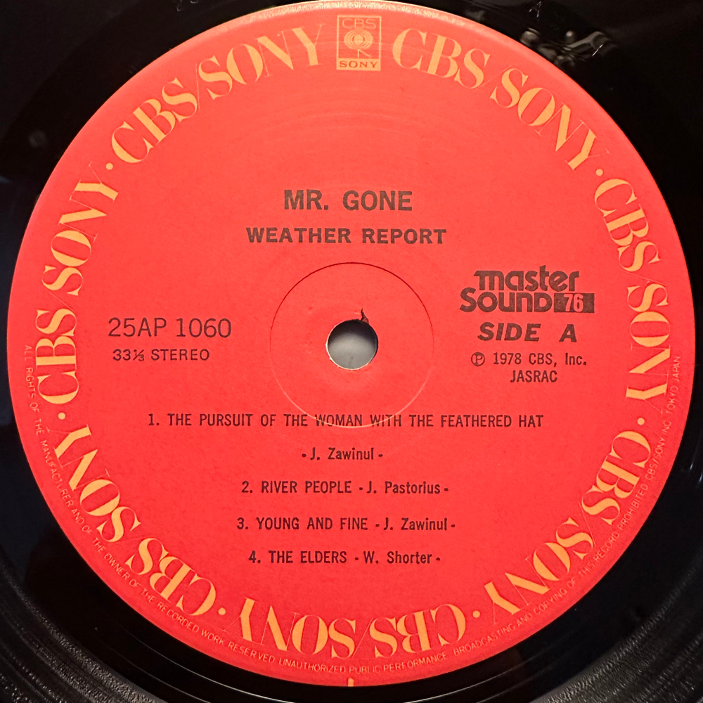 Weather Report - Mr. Gone (Япония 1978г.)