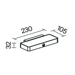 Уличный настенный светодиодный светильник Maytoni Pir OSL456WL-L2GF3K