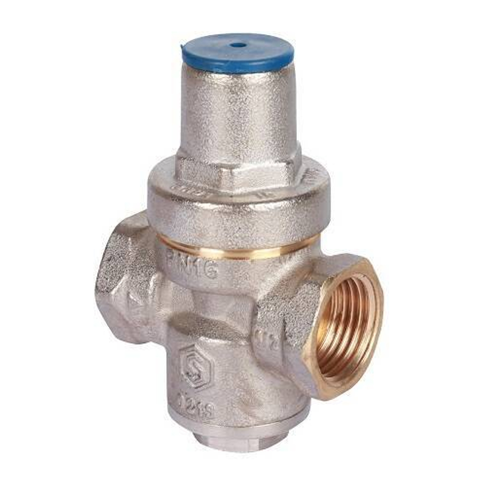 Регулятор давления поршневой STOUT - 1/2" (ВР/ВР, PN16, Tmax 130°C, EPDM, без выхода для манометра.)