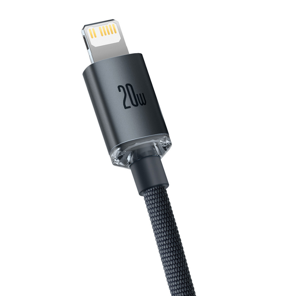 Lightning Кабель Baseus Crystal Shine Series Fast Charging Data Cable Type-C to iP 20W - Black