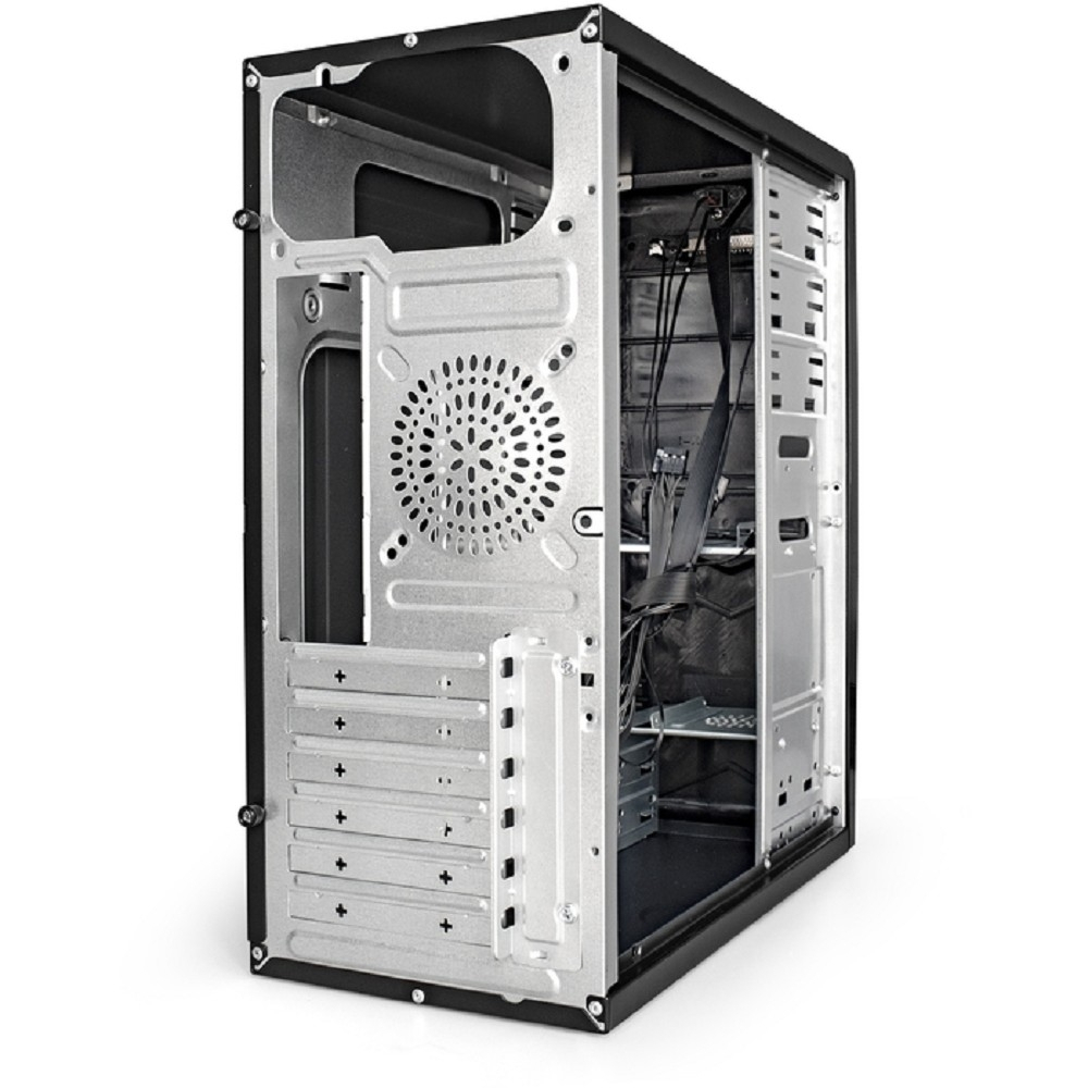 Корпус для компьютера Exegate EX261447RUS Корпус Miditower CP-601 Black, ATX, &lt;без БП&gt;, 2*USB, Audio