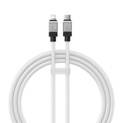 Кабель Baseus Coolplay Series Fast Charging Cable USB Type-C to Lightning 20W 1 м белый (CAKW000002)