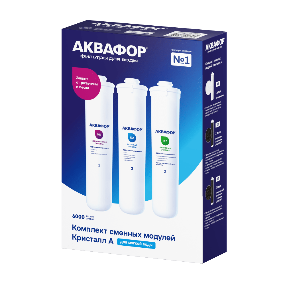 Комплект модулей для Аквафор DWM-101S К5-К2-КО-50S-К7М