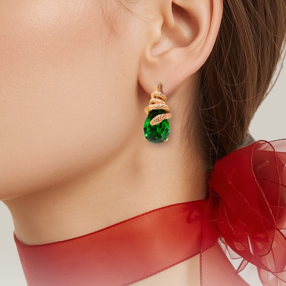 Серьги Serpenti