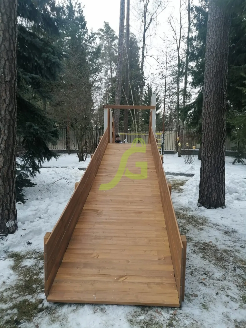 Зимняя горка "IgraGrad Snow Fox", скат 5 м мод.2