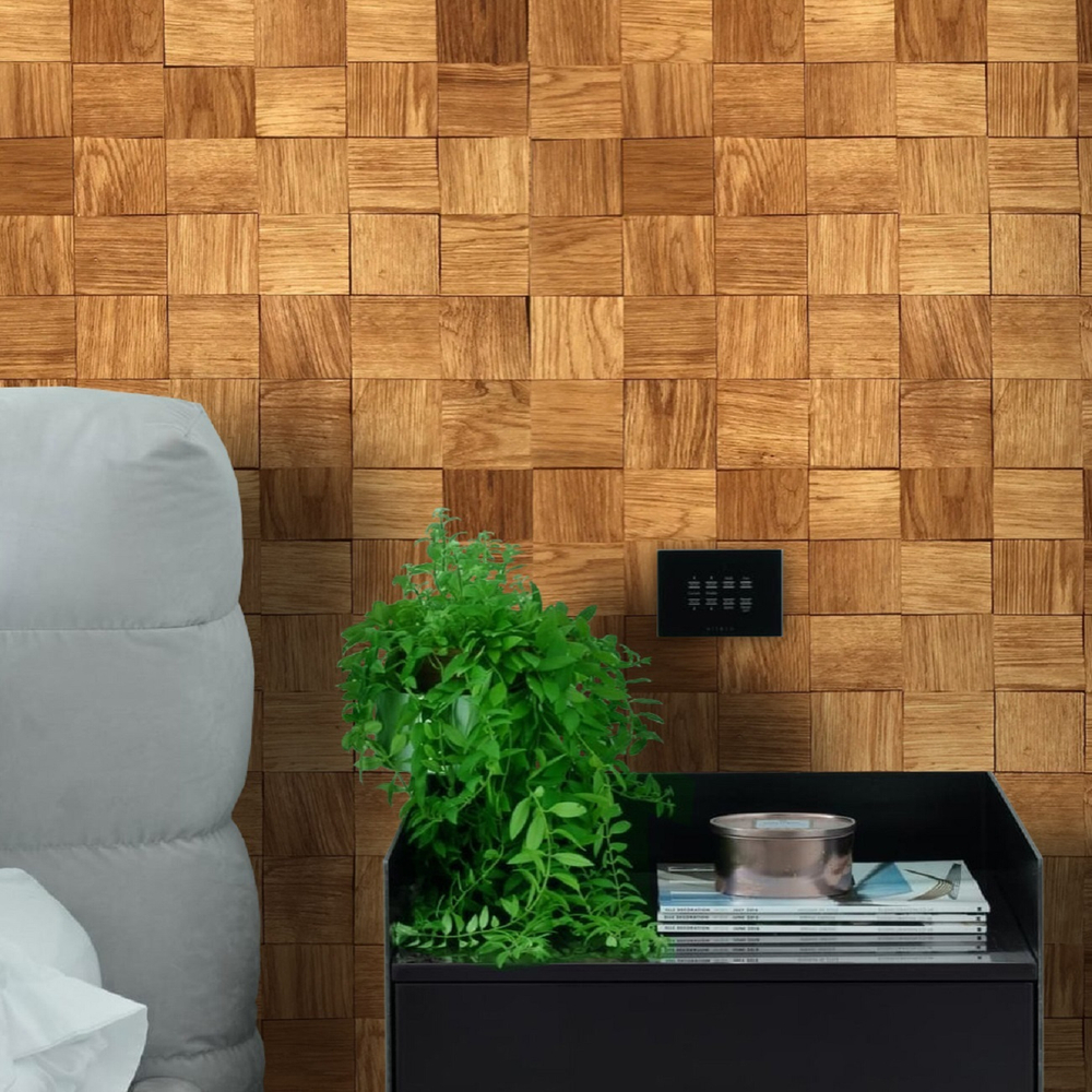 Деревянная мозаика для стен Wood Mosaic Капа Дуб