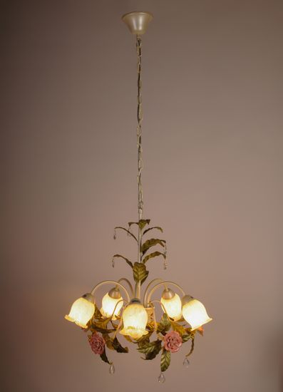 Подвесная люстра Abrasax L.6502-5CREAM