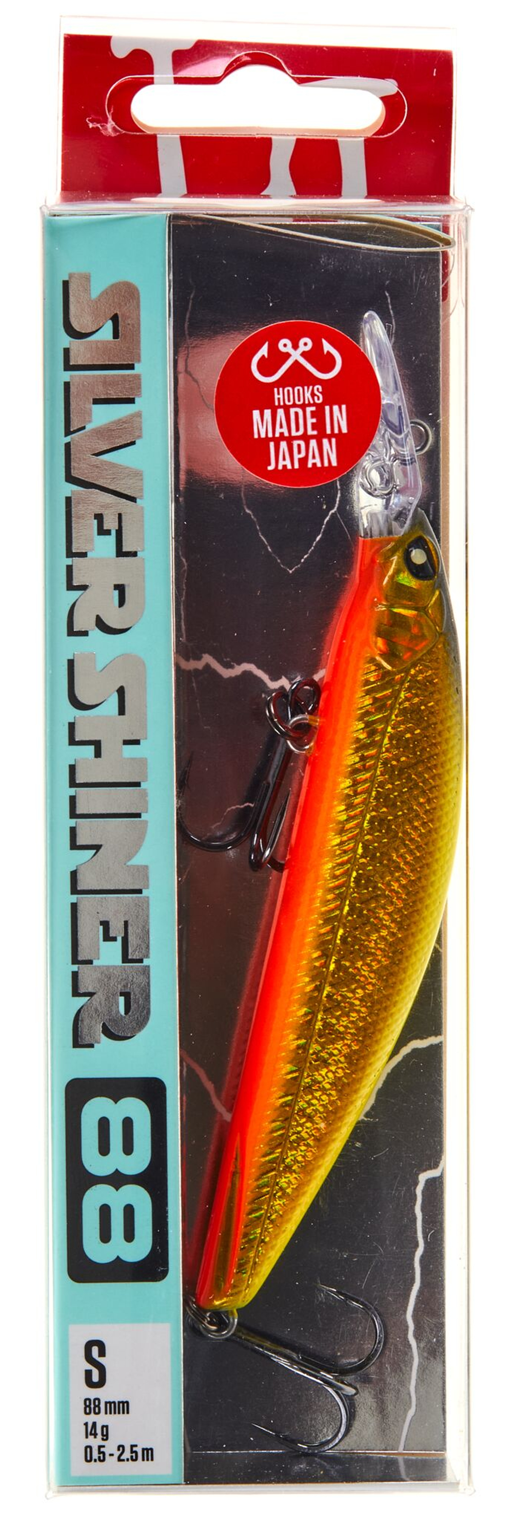 Воблер Lucky John Silver Shiner 88S, 8.8 см, 14 г, цвет 107