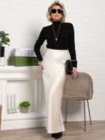 Юбка атласная Эвелин (сливочная) Ю15382-25М LT Collection