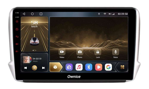 Штатная магнитола OWNICE OL-1964-P для Peugeot 2008, 208 2012-2019 на Android 10.0