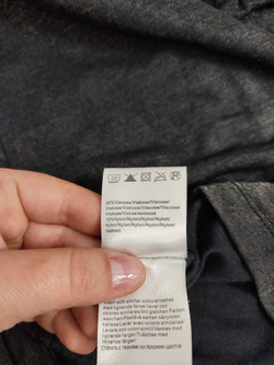 Блуза Ichi черная блестящая 46 размер