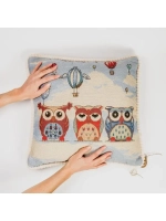 Подушка с наполнителем из кедровой стружки "Совы"