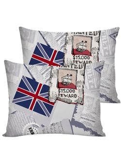 Постельное белье поплин Сказка "WANTED/WANTED" 2-спальное Наволочка 50х70 см 2 шт Простынь на резинке 160x200 см Пододеяльник 175x215 см