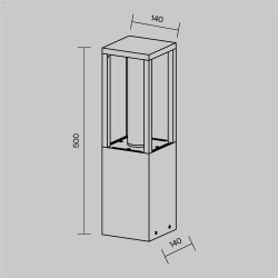 Уличный ландшафтный светодиодный светильник Maytoni Expo O480FL-L12B3K