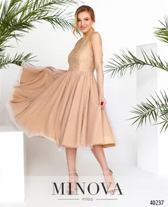 Платье 3143-бежевый Minova