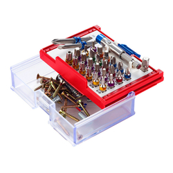 Набор вставок (бит) 1/4&quot;, TORX, HEX, Pozidriv, Phillips, Slotted, 28 предметов МАСТАК 058-11028C