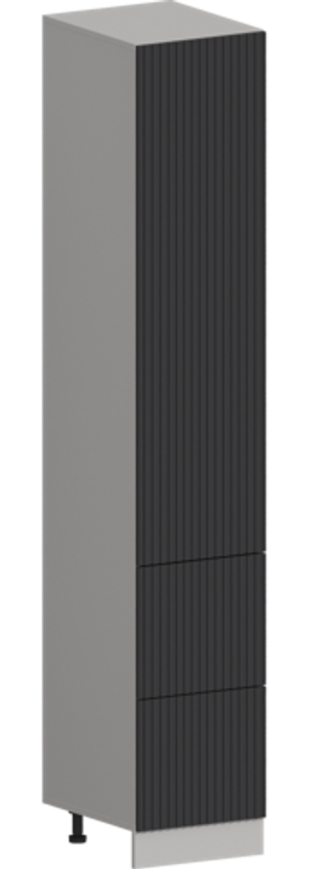 Кухня Модуль ШП2Я 400 Графит / Лайт Грей