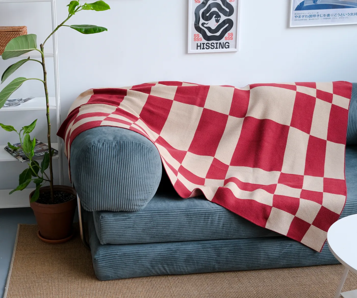 Плед клетчатый, 130х170см