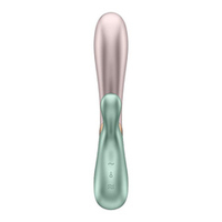 Зелёно-розовый вибратор-кролик 19,3см Satisfyer Hot Lover