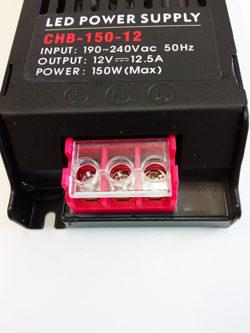 Блок питания 150Вт, 12В, 12,5А, IP20 черный