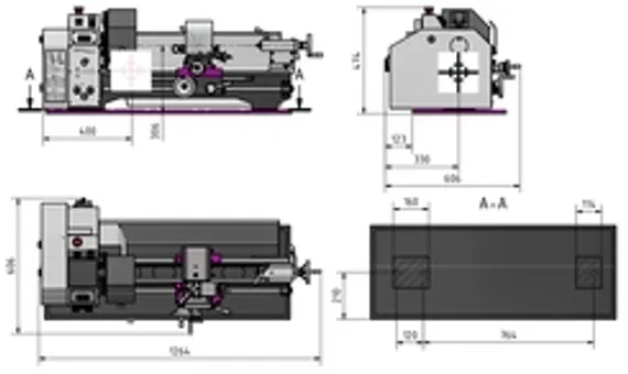 Неподвижный люнет для станка TU2406 / TU2506