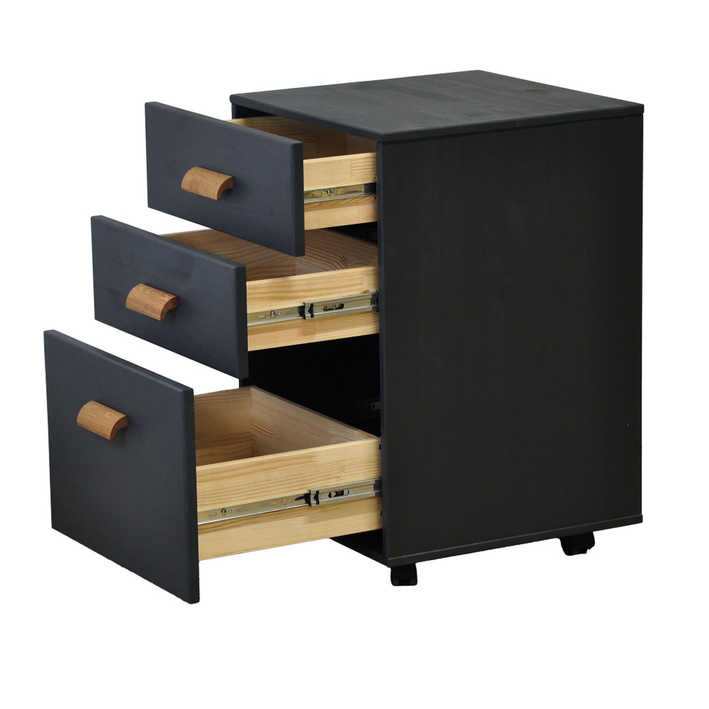 Офисная тумба Мадейра 45х45х67см из сосны, на колесиках