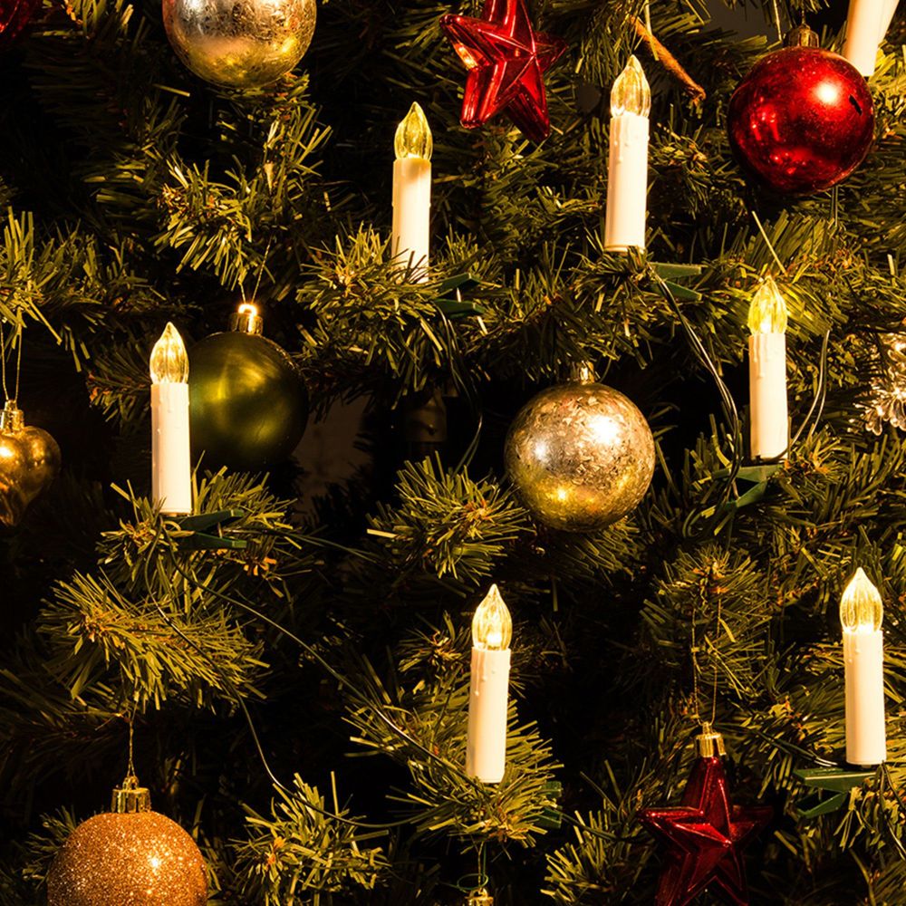 ULD-S0400-020-SGA WARM WHITE IP20 CANDLES Гирлянда светодиодная Свечки. 4м. 20 светодиодов. Теплый белый свет. Постоянное свечение. Провод зеленый. ТМ Uniel