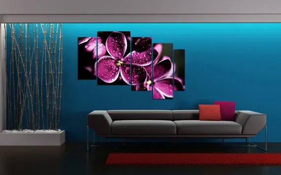 Модульная картина "Капля росы"