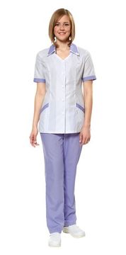 Костюм женский "Мираж" (белый/сирень)