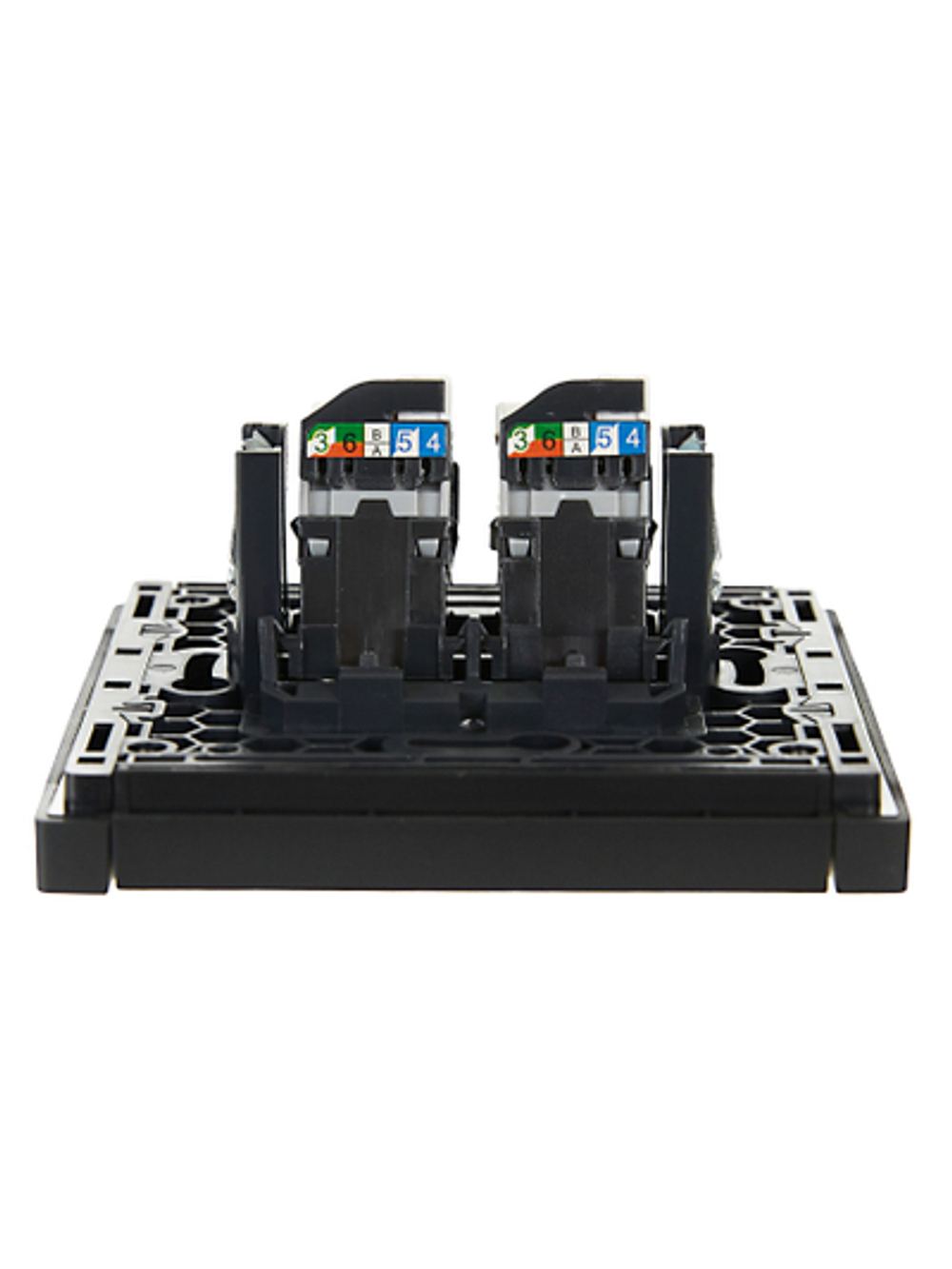 FORTE&PIANO Розетка компьютерная двойная RJ45 кат.5E FP133 черный IEK