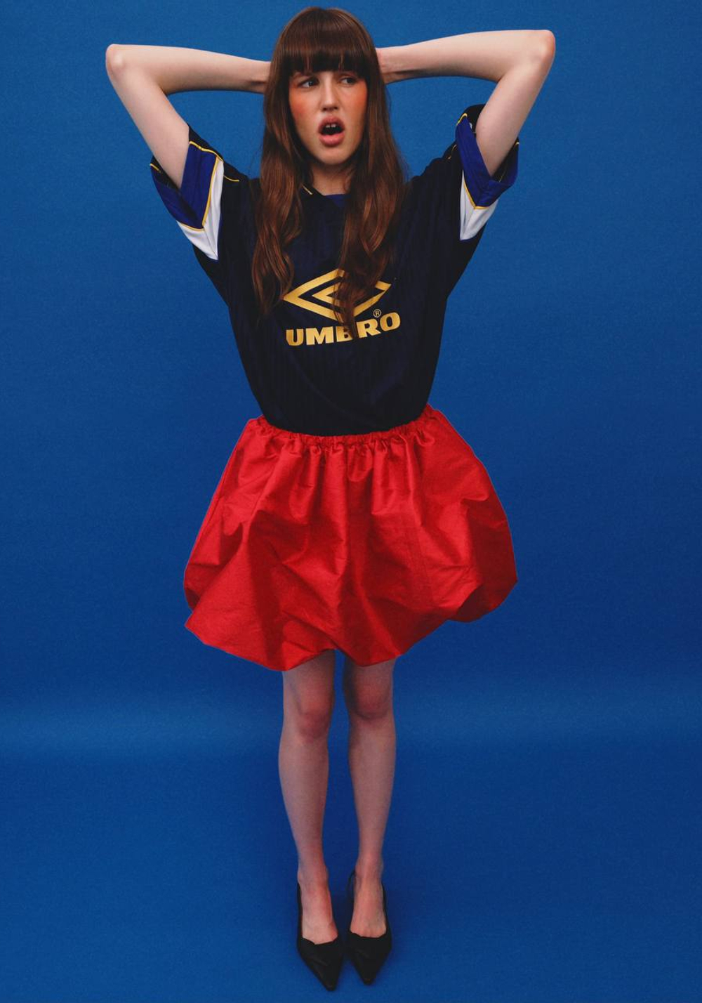Юбка буф маковое поле