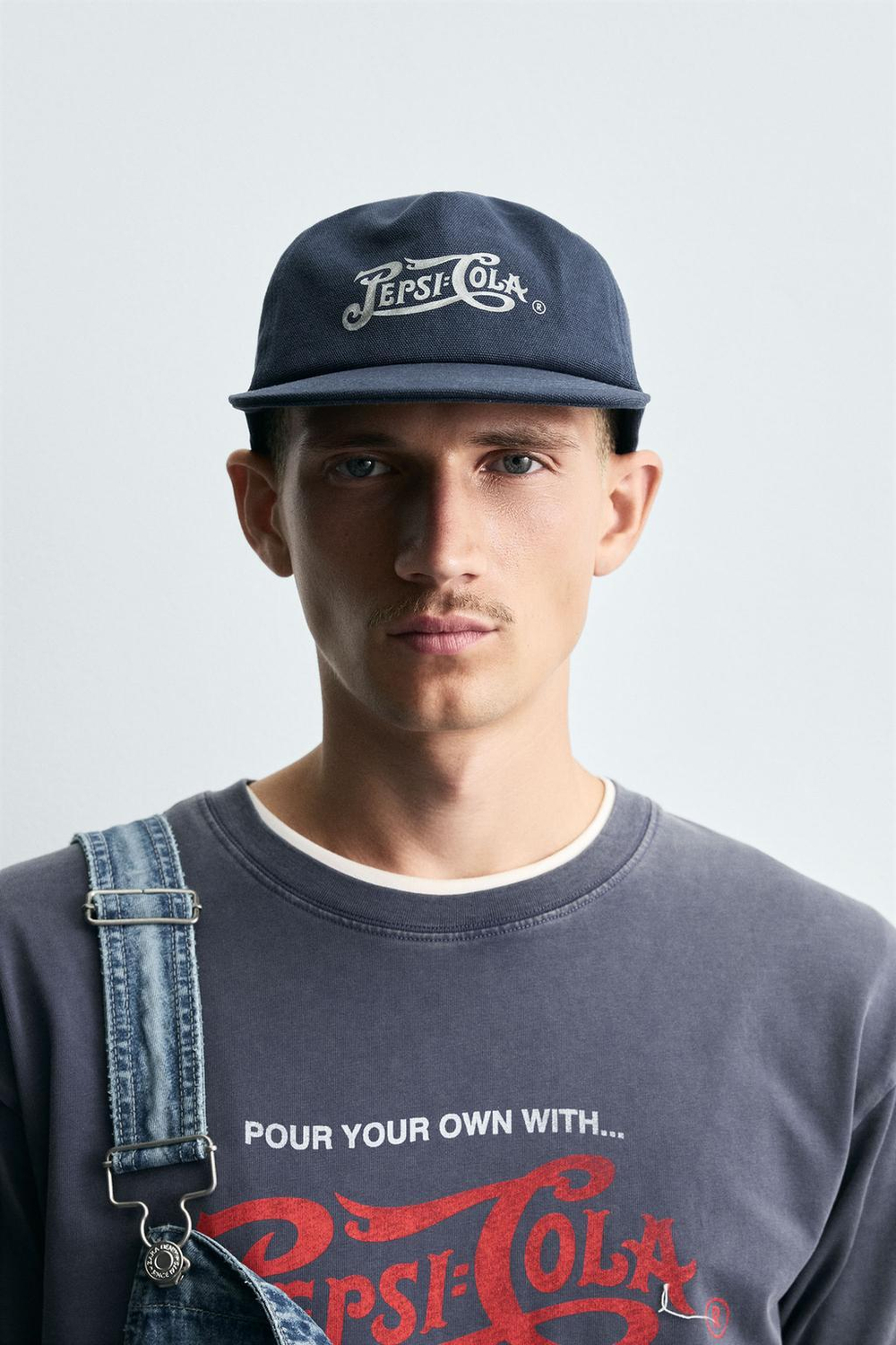 ZARA КЕПКА С ПРИНТОМ PEPSI © PEPSICO, МОРСКОЙ СИНИЙ