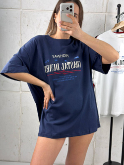 Футболка женская артикул 703 цвет "синий"