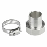 Комплект для садового шланга 3/4" с внутренней резьбой 1" (штуцер + хомут)