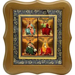 Четыре Евангелиста: Марк, Иоанн, Лука и Матфей. Икона на холсте.