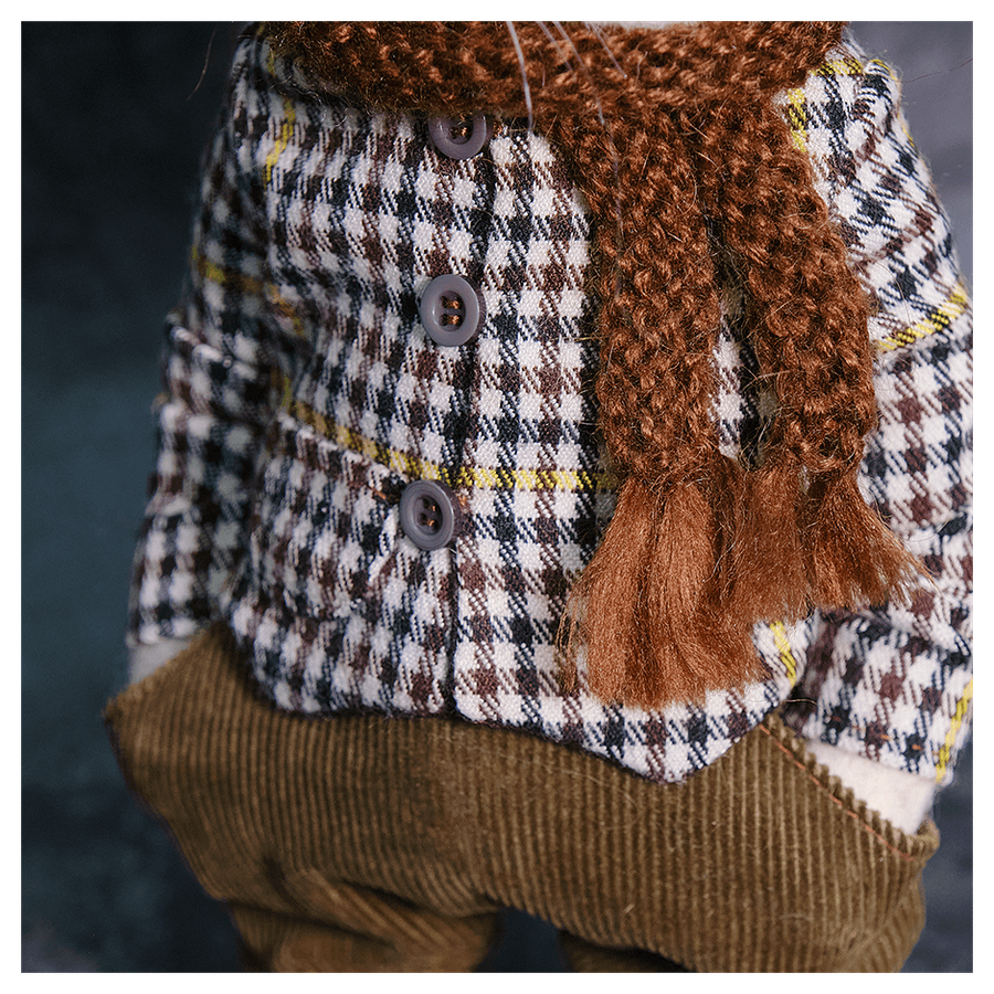 Валяная игрушка «Зайчик Гриша»