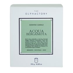 Свеча ароматическая The Olphactory, White Insignia, Acqua Bergamota, 60 ч