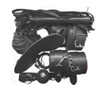 Секс-набор для бондажа Onjoy BDSM Starter Kit черный (7 предметов) (Цвет: черный)