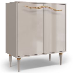 Комод Арт Колор Классик Голд с 2 полками Серый агат