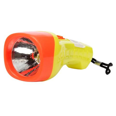 Фонарик пластиковый брелок 10 см, 4 цвета микс, с-30981