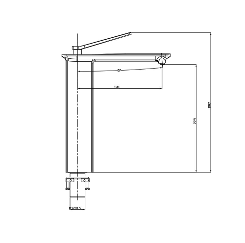 Смеситель Timo Halti для раковины 4111/00F хром