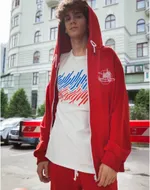 Худи БИЧ Красный