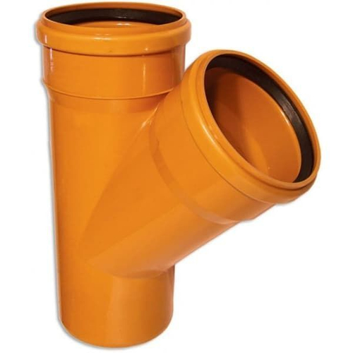 ПВХ Тройник d200 45" кирпич